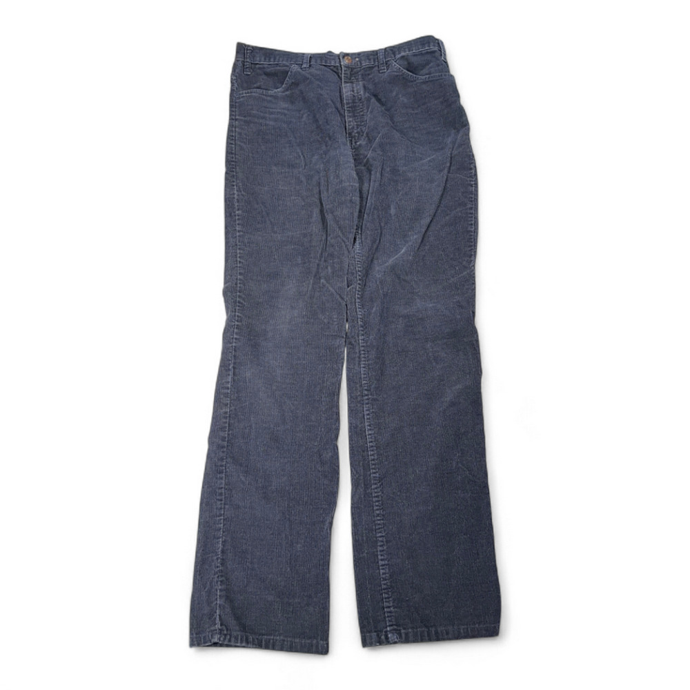 Vintage Gap Pants Mens 35x33 Blue Corduroy Pioneer Straight Talon Zip 80s